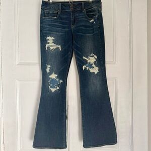 American Eagle Artist Flare Distressed Jeans – Women’s Size 14 Long